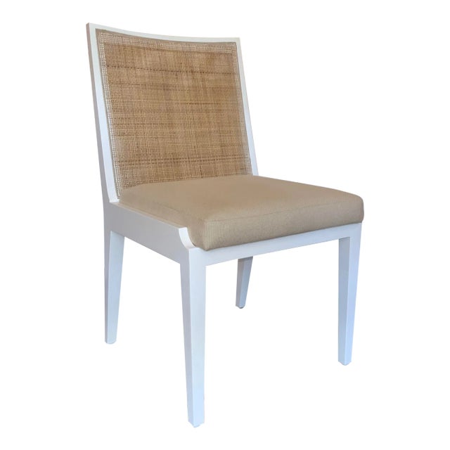 Bungalow 5 Organic Modern White Ernest Side Chair For Sale