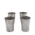 Mid-Century Modern Vintage Michael Aram Pewter Vodka Shot Glass With Holder - Set of 4 For Sale - Image 3 of 5