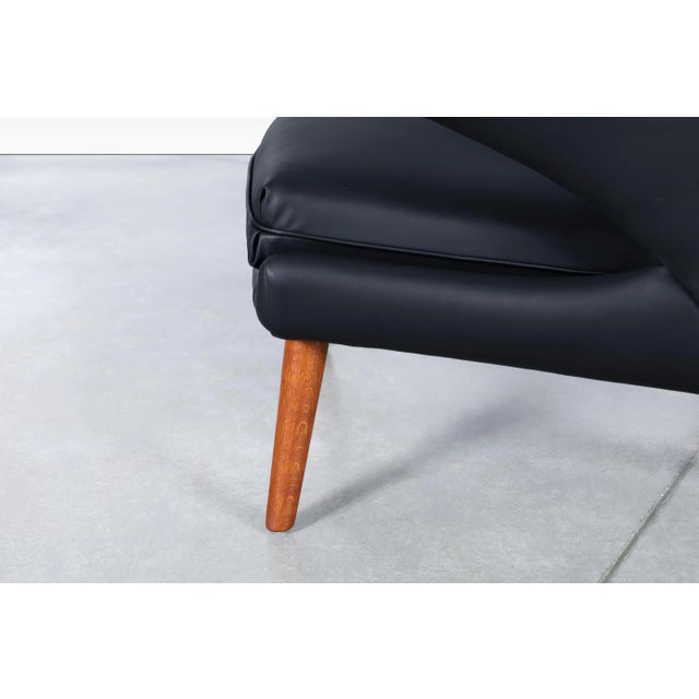 Danish Modern Leather "Papa Bear" Chair by Hans J. Wegner for a.p. Stolen, 1950s For Sale - Image 9 of 13