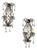 Antique Wall Lamps in Burnished Metal, Italy, Set of 2 For Sale