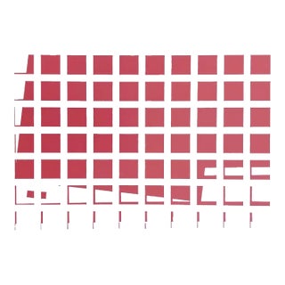 1976 John Henry Red Poem Serigraph For Sale