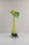 Mid-Century Modern Green and Yellow Murano Glass Vase, 1970s For Sale - Image 3 of 12