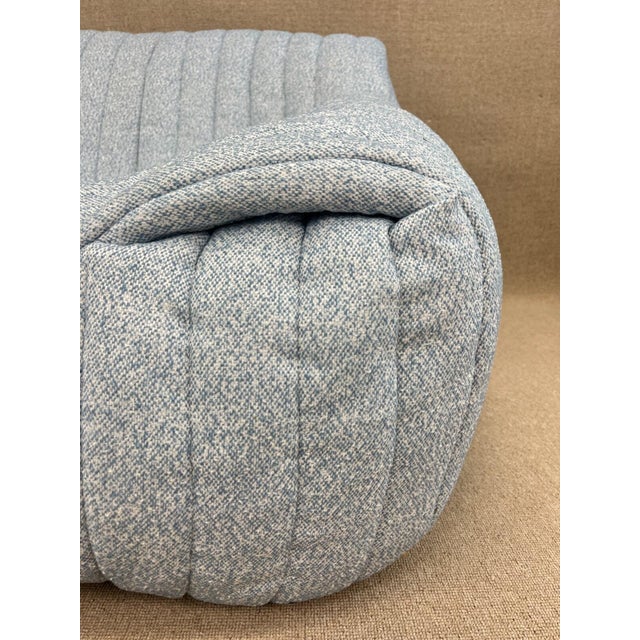 Mid-Century Modern Light Blue Two-Seater Sandra Sofa by A. Hieronimus for Cinna, 1980s For Sale - Image 3 of 18