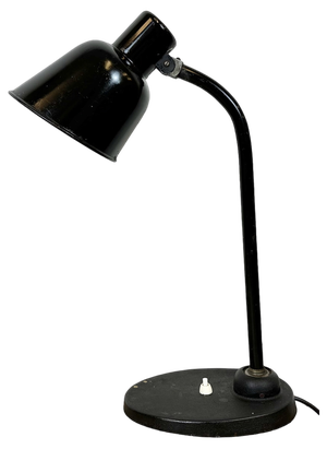 Vintage Black Table Lamp by Christian Dell for Bur Bunte & Remmler, 1930s
