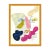 Virginia Chamlee Abstract Portrait in Blue Print by Virginia Chamlee in Gold Frame, XS For Sale - Image 4 of 4