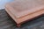 Oversized Vintage Ralph Lauren Tan Leather & Wood Ottoman With Bun Feet For Sale - Image 13 of 18