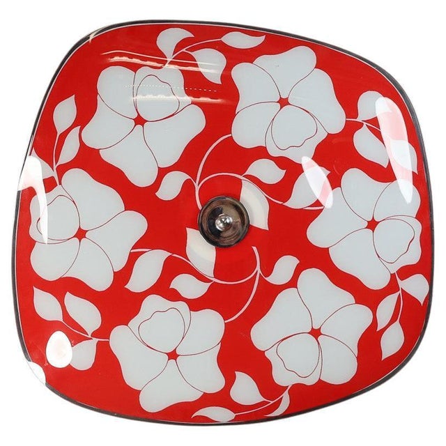 Mid-Century Glass Hanging Pendant or Wall Light from Brussels World Expo, 1958 For Sale - Image 9 of 9