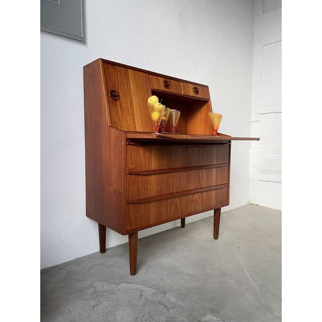 Danish Teak Secretary, 1960s For Sale - Image 11 of 18