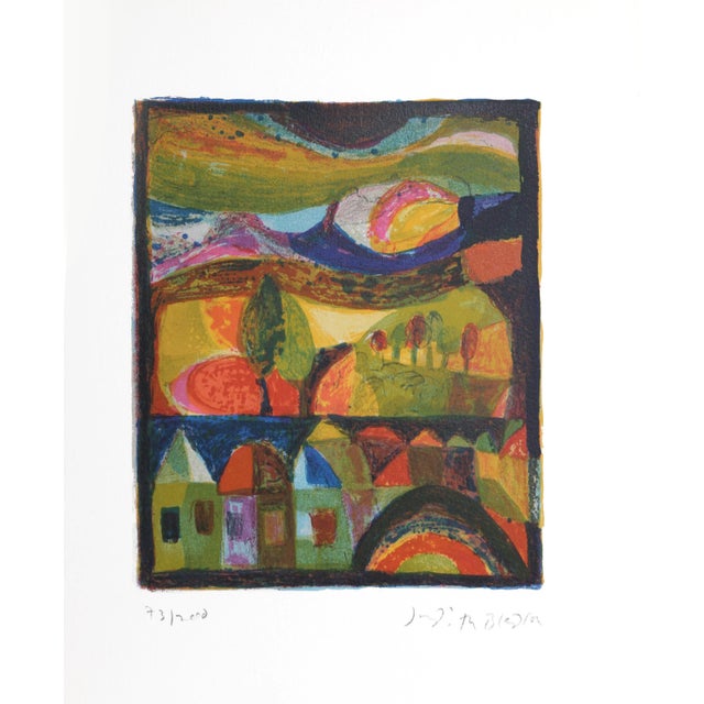 Folk Art Village Trees, Judith Bledsoe For Sale - Image 3 of 3