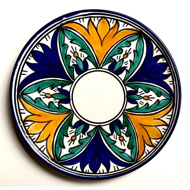 1950s Serving Pieces Ensemble Tunisian Platters + Moroccan Serving Bowl - Set of 7 For Sale - Image 10 of 18