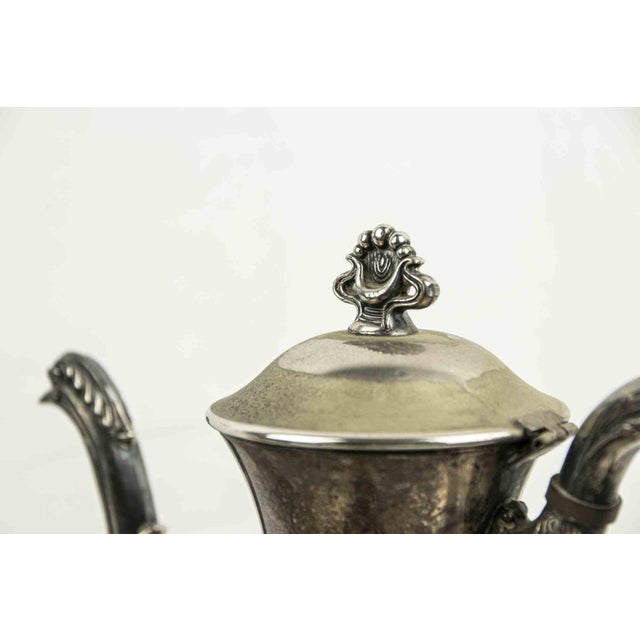 Silver tea service is an original silverware item realized by Italian Manufacturer in ther Early 20th Century A silver set...