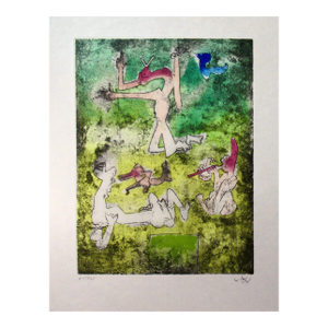 Roberto Matta "Centre Noeuds" Planche #10 1974 Original Print