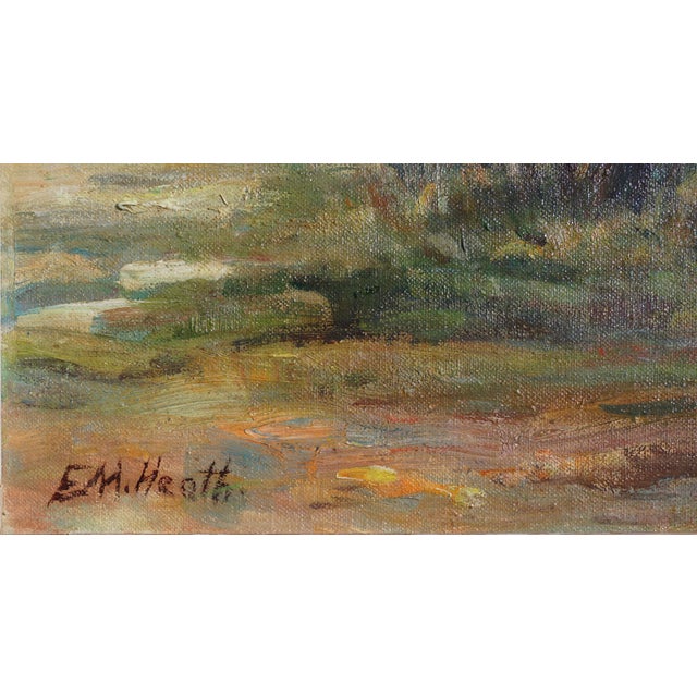 Mid Century Paraiso Hot Springs, Santa Lucia Foothills Landscape by Edda Maxwell Heath For Sale - Image 4 of 7