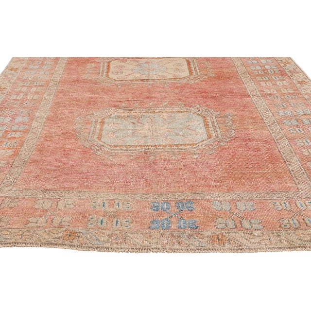 Vintage Turkish Oushak Rug, 04'06 X 11'09 For Sale - Image 4 of 10