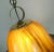 Mid-Century Modern Vintage Pendant Lamp in Amber Color, Acrylic and Brass, 1970s For Sale - Image 3 of 11
