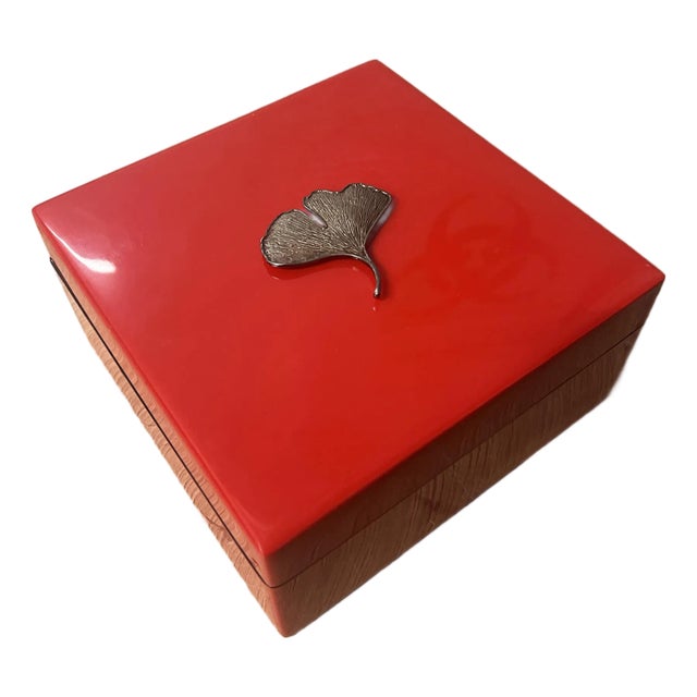 Maison Dior Red Lacquer Box For Sale