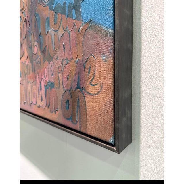 Early 21st Century Christina Major Oil on Canvas “Debbie Harry” by Christina Major 40 x 77 2025 For Sale - Image 5 of 6