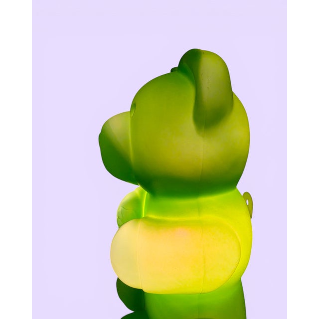 Green Vintage Teddy Bear Night Light from Messow, 1980s For Sale - Image 8 of 11