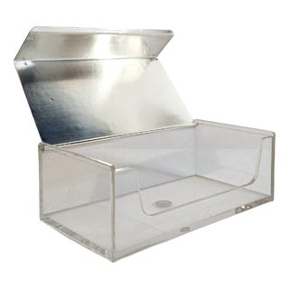 Vintage German Box with Silver-Plated Lid from WMF, 1950 For Sale