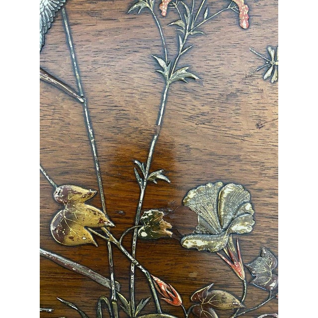 Antique Japanese Inspired Lacquered Side Table by Bailly Théroux For Sale - Image 10 of 18