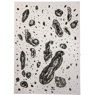 Maurizio Gracceva, Non Permanere, 2017, Black and White Ink on Paper For Sale