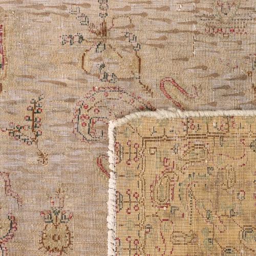 Vintage Cotton Wool Thin Knot Rug, Turkey For Sale - Image 14 of 16