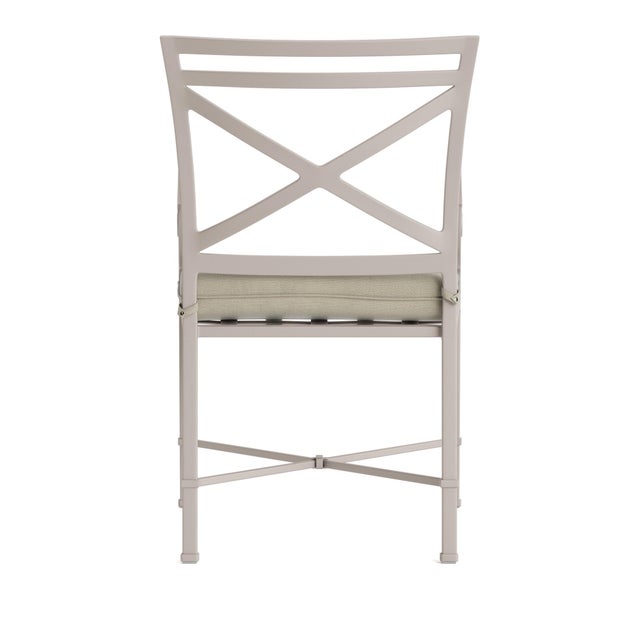 Brown Jordan Brown Jordan Venetian Arm Chair, Dove frame with Fusion Meadow fabric For Sale - Image 4 of 11