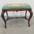 French Louis XV Style Walnut Needlepoint Vanity Bench For Sale - Image 3 of 7