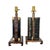 A vintage pair of chinoiserie abacus table lamps circa 1965. Double sided ebonized and lacquered wood suanpan body with...
