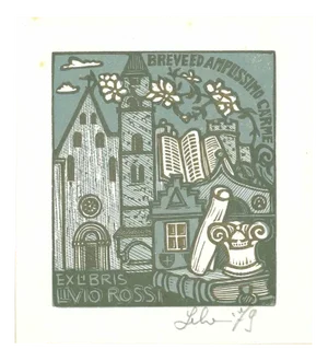 Livio Rossi, Original Woodcut, 1979
