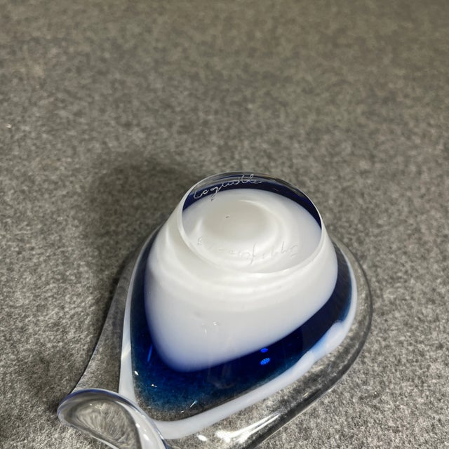 Mid 20th Century Flygsfors Coquille Glass Spoon Bowls - Set of 2 For Sale - Image 10 of 10