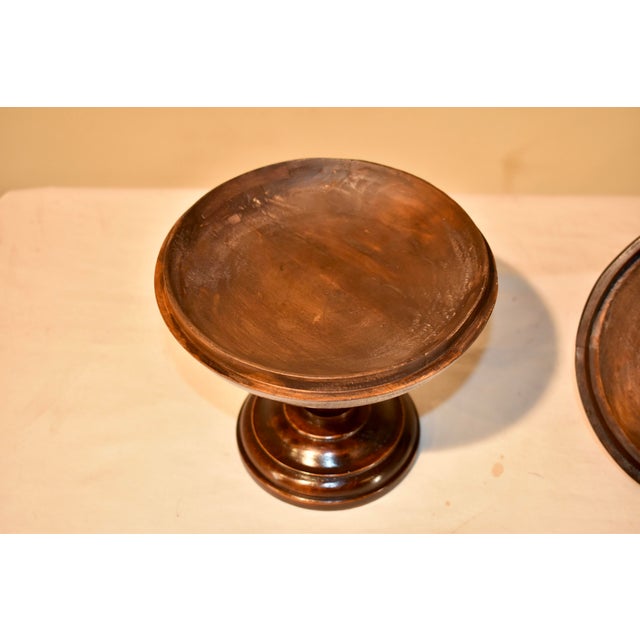 Wood 19th Century Treen Pedestal Box With Lid For Sale - Image 7 of 12