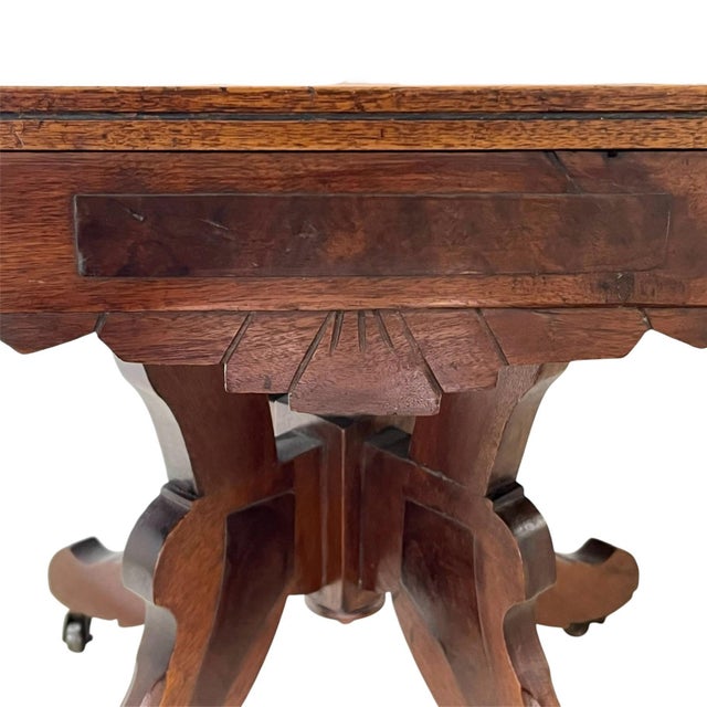 Wood Late 19th Century American Walnut Side Table For Sale - Image 7 of 8