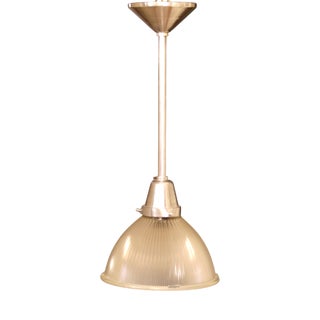 French Pendant Lamp in the style of Holophane, 1940s For Sale