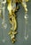 Mid 20th Century Restored French Gold Gilded Bronze & Crystal 3 Arm Wall Sconces - a Pair For Sale - Image 10 of 13