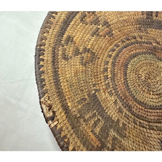 Antique Hand Woven Wicker Figural African Coiled Basket Hausa Nigeria Culture For Sale - Image 11 of 11