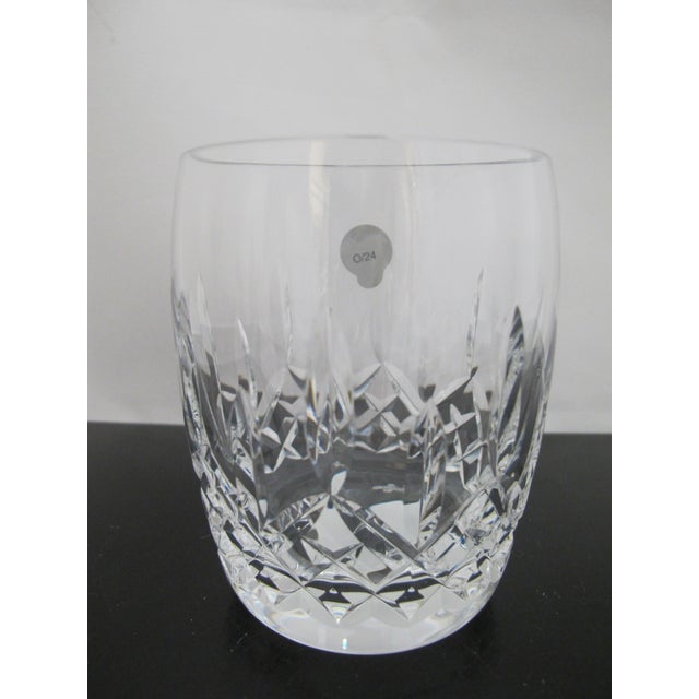 Transparent Waterford Crystal Lismore Double Old Fashioned Glass Set of 4 Original Box For Sale - Image 8 of 9