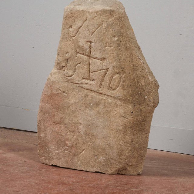 Stone Fragment with Engravings For Sale - Image 5 of 8