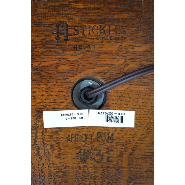 Stickley Slag Glass Arts & Crafts Mission Oak Table Lamp For Sale - Image 15 of 15