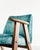 Blue Chair by Josef Chierowski, 1970s, in Restored conditions. Designed 1970 to 1979 This piece is attributed to the...