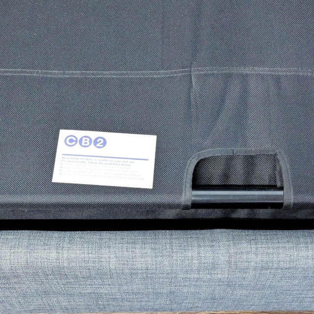 Dark Gray Cb2 Modern Twin Sleeper Sofa in Dark Gray Fabric For Sale - Image 8 of 8