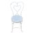 Vintage Wrought Iron Ice Cream Parlor Chair For Sale