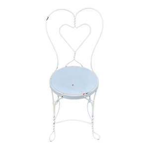 Vintage Wrought Iron Ice Cream Parlor Chair