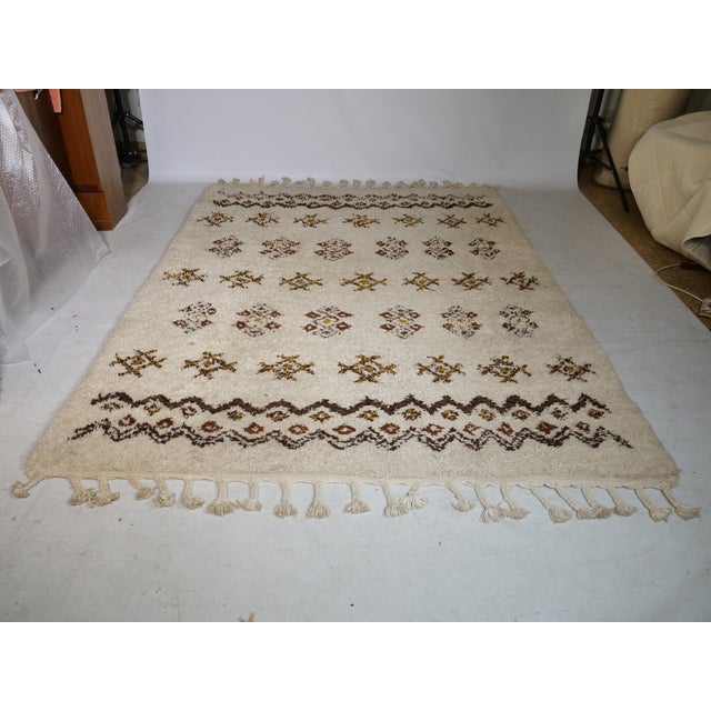 Hand-Knotted Berber Wool Rug, 1978 For Sale - Image 10 of 13