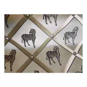 French Empire Champagne Beige Zebra Animal Pattern Geometric Upholstery Drapery Fabric
