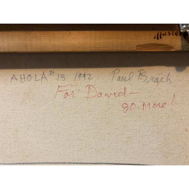 Paul Brach, Ahola 13 Oil on Canvas Geometric Painting New York School Abstract Expressionist, 1992 For Sale - Image 4 of 4