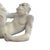Vintage Italian Ceramic Monkey Centerpiece Bowl With Clam Shell Compote For Sale - Image 4 of 12