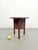 Art Deco Round Oak Side Table, 1930s Modernist Dutch Plant or Side Table Measurements: Height 51 cm, Diameter 50 cm