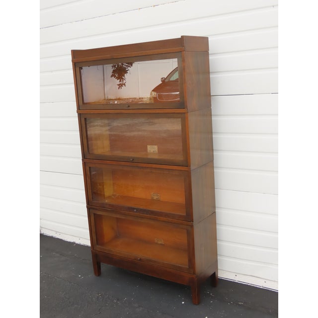 Traditional Globe Wernicke Sectional Stackable Bookcase Display Lawyer File Cabinet 6570c For Sale - Image 3 of 18