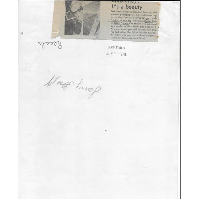 Figurative 1970 Sailor United States Navy Photograph For Sale - Image 3 of 3